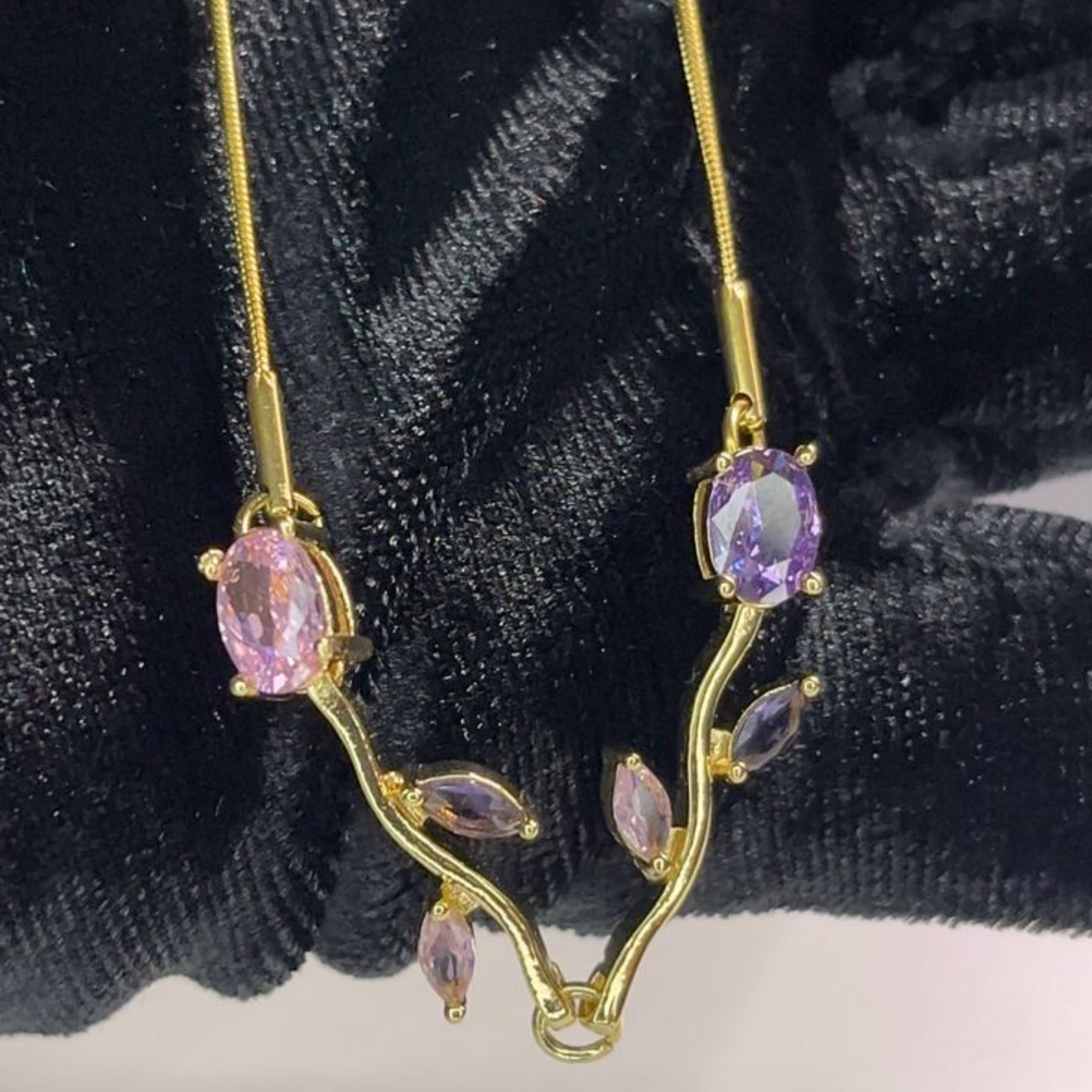 Collar Mágico de Tulipanes- Chapado en Oro 18K