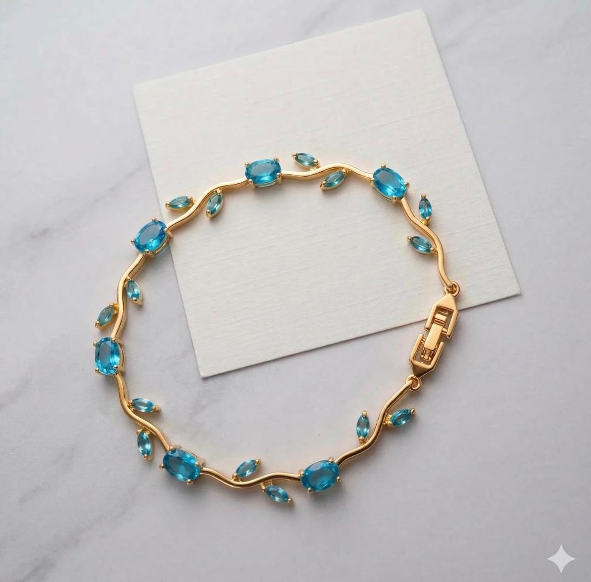 Pulsera Mágica de Tulipanes- Chapada en Oro 18K