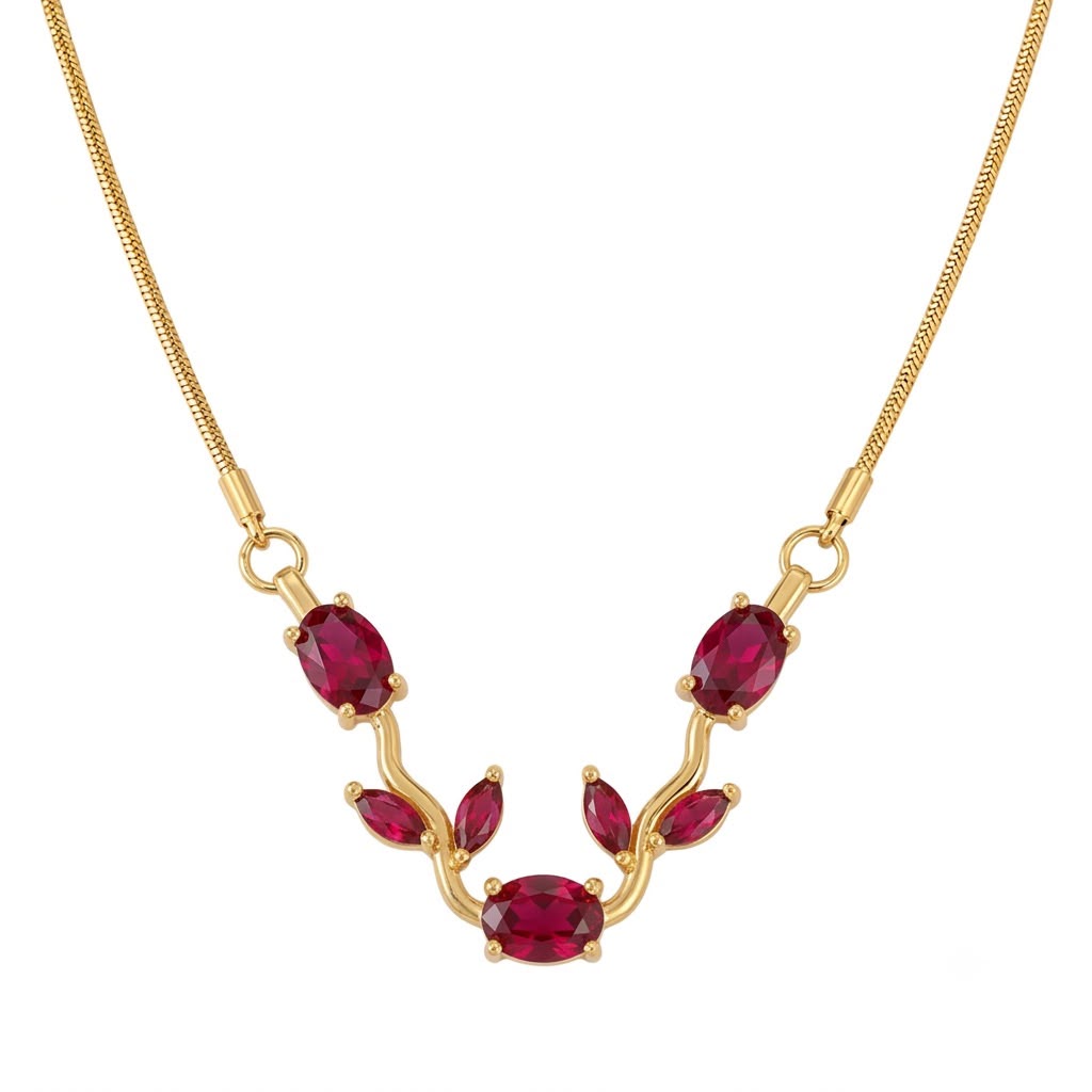 Collar Mágico de Tulipanes- Chapado en Oro 18K