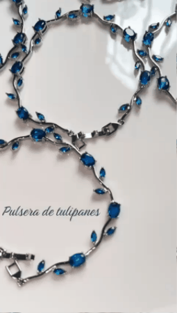 Pulsera Mágica de Tulipanes- Chapada en Oro 18K